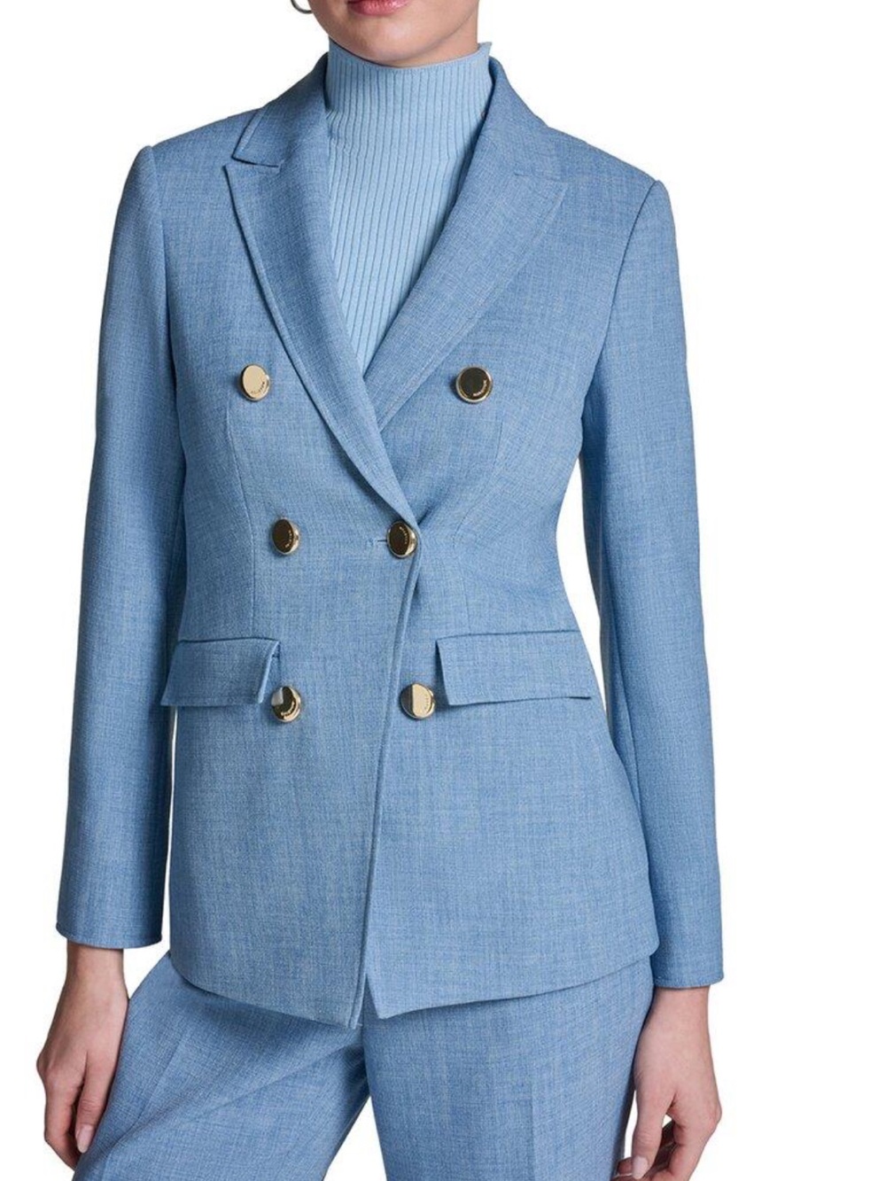 Halston Heritage Double-Breasted Blazer